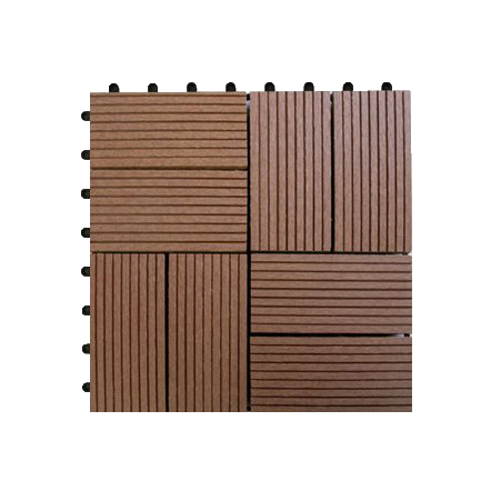 Wood composite tile for outdoor balcony terrace use DIY tiles wpc decking